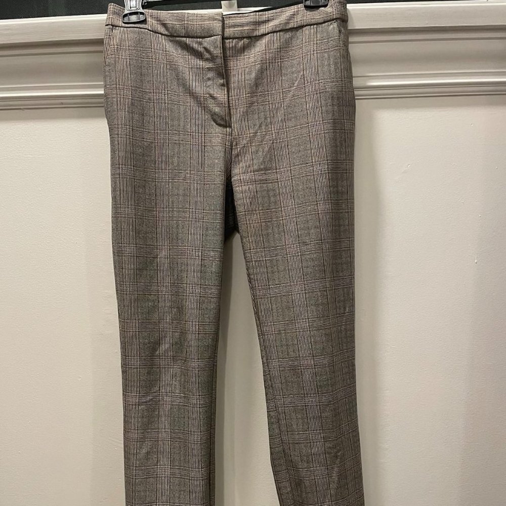 Womens Zara Checkered Work Pants Size S, new condition